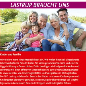 Wahlflyer der SPD für die Gemeinde Lastrup