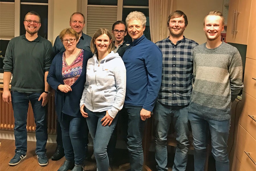 Von links: Oliver Kirchner, Renate Biemann, Detlef Kolde, Dr. Sonja von Berg, Dr. Matthias Siegel, Michael Schneiders, Oliver Winkler und Simon Schneiders
