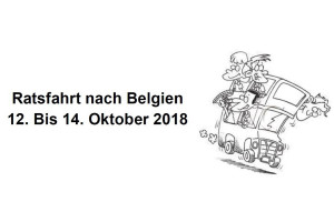 Ratsfahrt nach Belgien
