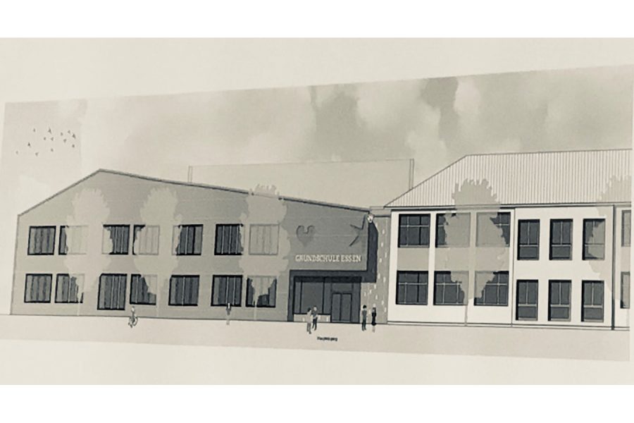 Skizze der Grundschule Essen