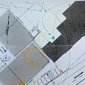 Plan der Zuwegung