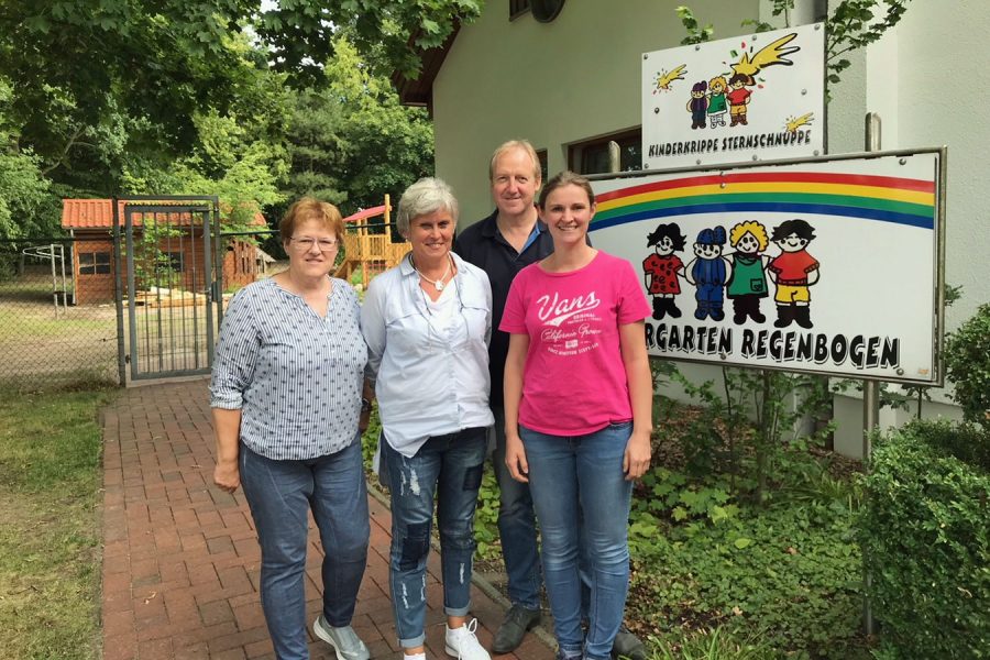 Besuch im Kindergarten Regenbogen