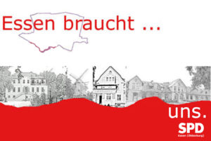 Zeichnung von Essen mit Text