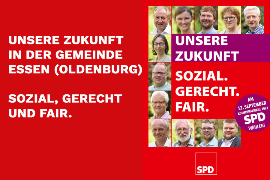 SPD Plakt zur Kommunalwahl