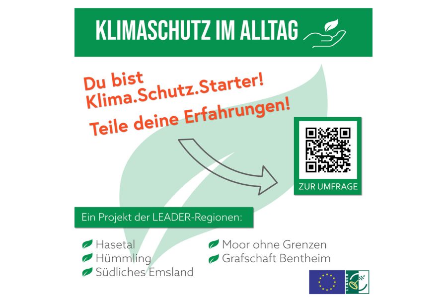 Werbung für die Umfrage