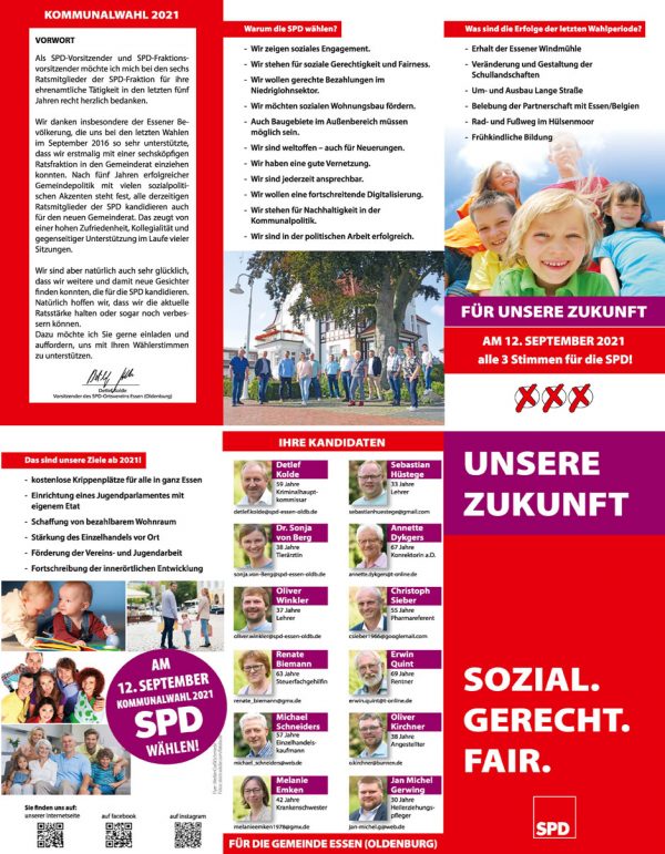 Flyer Zur Wahl