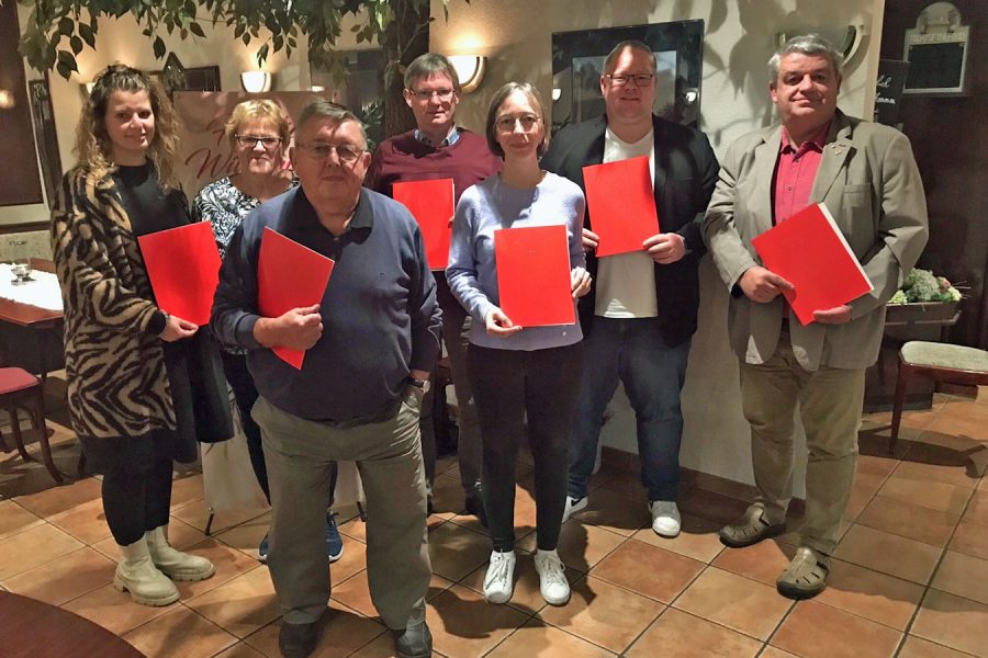 Gruppenbild der Geehrten